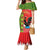 Portugal Christmas Mermaid Dress Barcelos Rooster Mix Azulejo Pattern - Feliz Natal - Wonder Print Shop