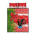 Portugal Christmas Quilt Bed Set Barcelos Rooster Mix Azulejo Pattern - Feliz Natal - Wonder Print Shop