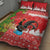 Portugal Christmas Quilt Bed Set Barcelos Rooster Mix Azulejo Pattern - Feliz Natal - Wonder Print Shop