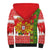 Portugal Christmas Sherpa Hoodie Barcelos Rooster Mix Azulejo Pattern - Feliz Natal - Wonder Print Shop