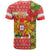 Portugal Christmas T Shirt Barcelos Rooster Mix Azulejo Pattern - Feliz Natal - Wonder Print Shop