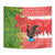 Portugal Christmas Tapestry Barcelos Rooster Mix Azulejo Pattern - Feliz Natal