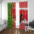 Portugal Christmas Window Curtain Barcelos Rooster Mix Azulejo Pattern - Feliz Natal - Wonder Print Shop