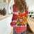 Portugal Christmas Women Casual Shirt Barcelos Rooster Mix Azulejo Pattern - Feliz Natal