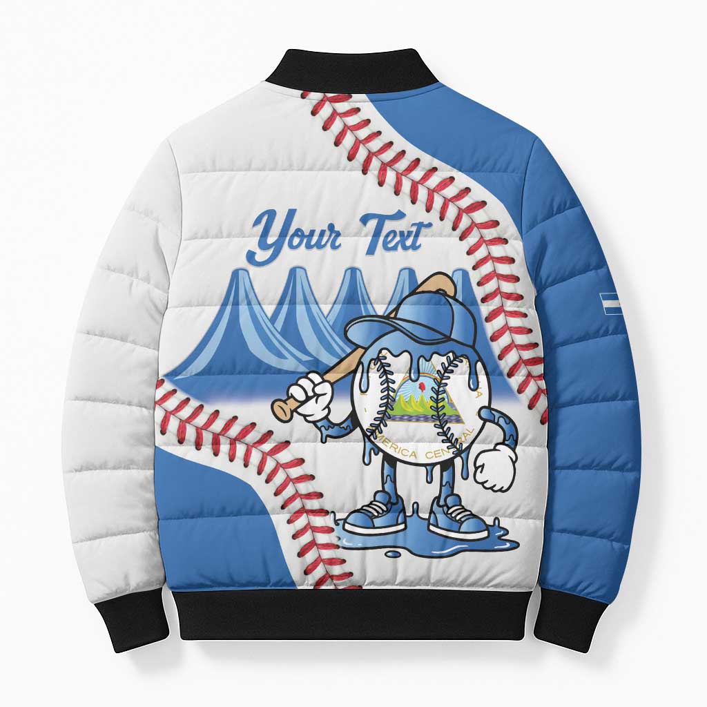 Nicaragua 2026 Baseball Personalized Bomber Puffer Jacket Go Champions Drip Style