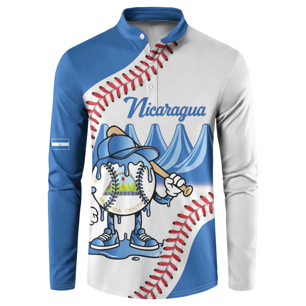 Nicaragua 2026 Baseball Personalized Button Sweatshirt Go Champions Drip Style