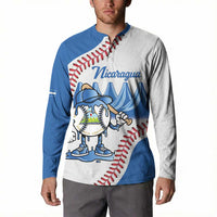 Nicaragua 2026 Baseball Personalized Button Sweatshirt Go Champions Drip Style
