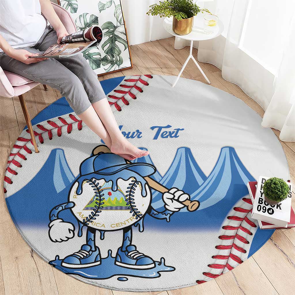 Nicaragua 2026 Baseball Round Carpet Go Champions Drip Style