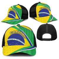 Brazil Football Baseball Net Cap Vamos Canarinho