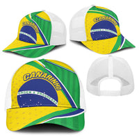 Brazil Football Baseball Net Cap Vamos Canarinho