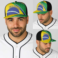 Brazil Football Baseball Net Cap Vamos Canarinho