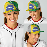 Brazil Football Baseball Net Cap Vamos Canarinho