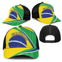 Brazil Football Mesh Trucker Cap Vamos Canarinho