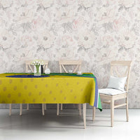 Custom Brazil Football Tablecloth Vamos Canarinho