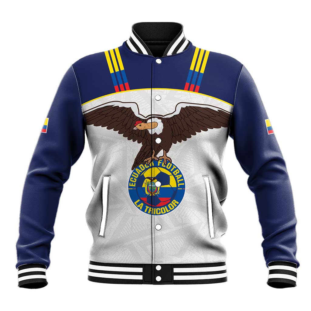 Custom Ecuador Football Baseball Jacket La Tri Go Champions Condor Style