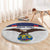 Custom Ecuador Football Round Carpet La Tri Go Champions Condor Style