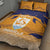 Custom Anguilla Football Quilt Bed Set Dolphins Coat Of Arms Style