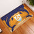 Custom Anguilla Football Rubber Doormat Dolphins Coat Of Arms Style