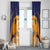 Custom Anguilla Football Window Curtain Dolphins Coat Of Arms Style