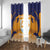 Custom Anguilla Football Window Curtain Dolphins Coat Of Arms Style