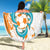 Custom Anguilla Football Beach Blanket Go Champions Grunge Style