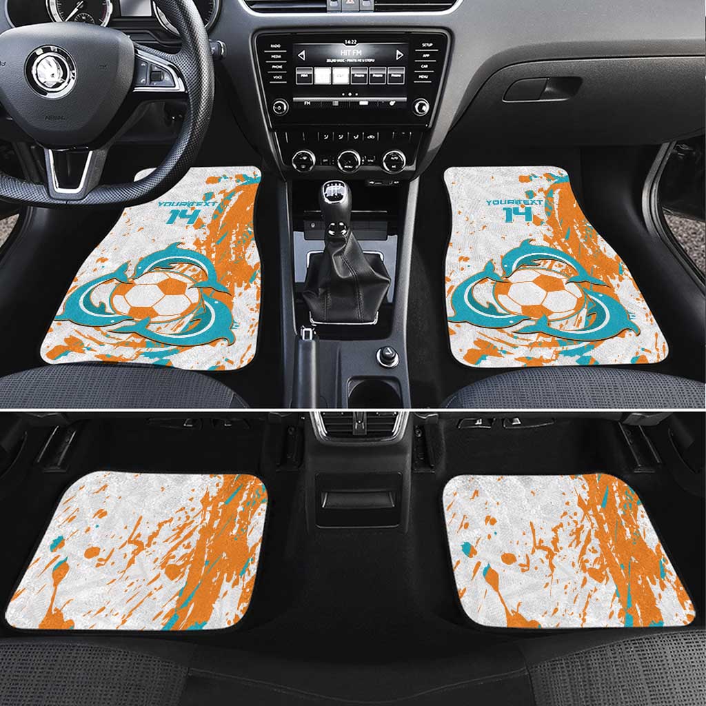 Custom Anguilla Football Car Mats Go Champions Grunge Style