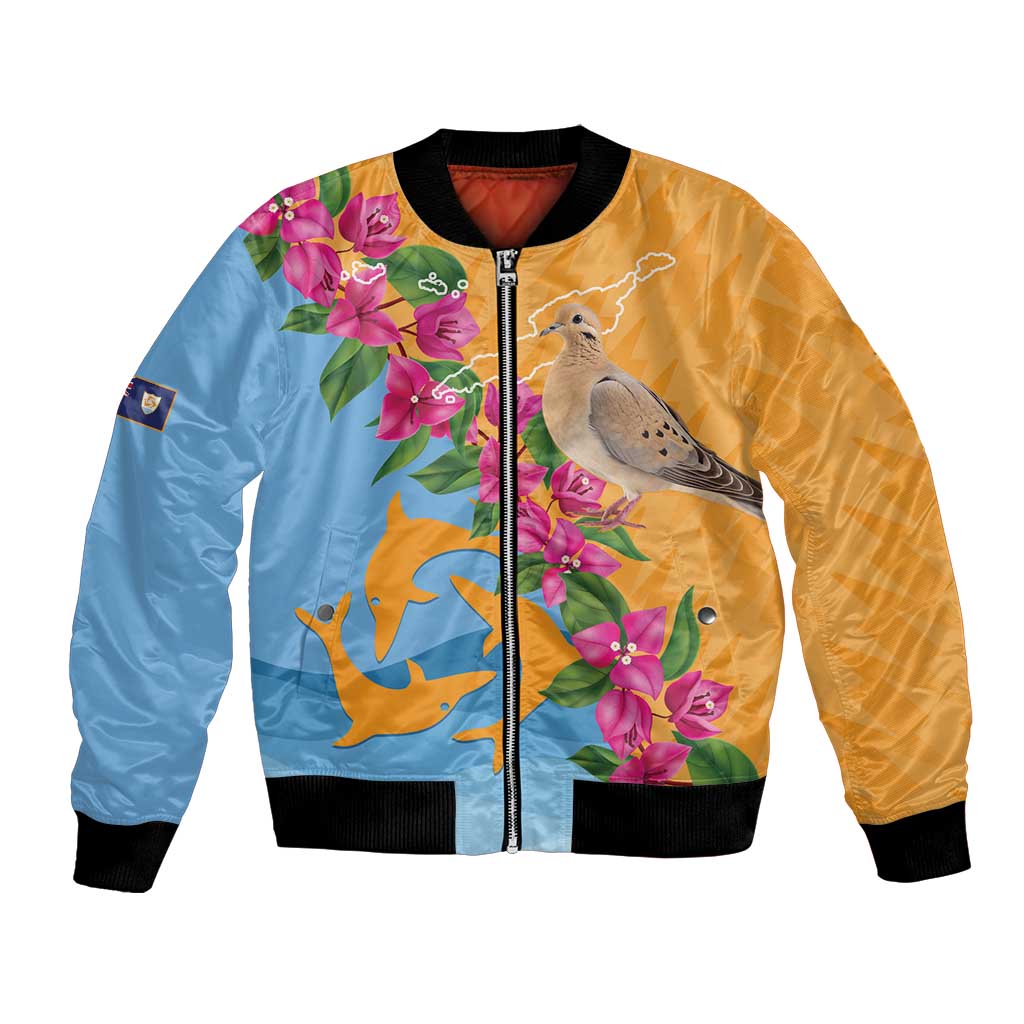 Anguilla Bomber Jacket Coat Of Arms With Zenaida Dove