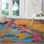 Anguilla Round Carpet Coat Of Arms With Zenaida Dove