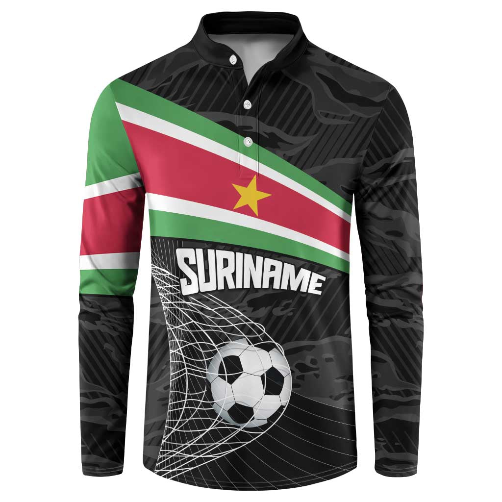 Custom Suriname Football 2026 Button Sweatshirt Come On Natio