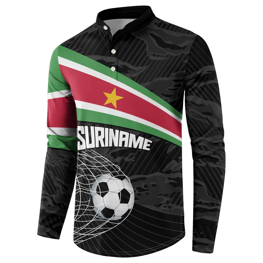 Custom Suriname Football 2026 Button Sweatshirt Come On Natio