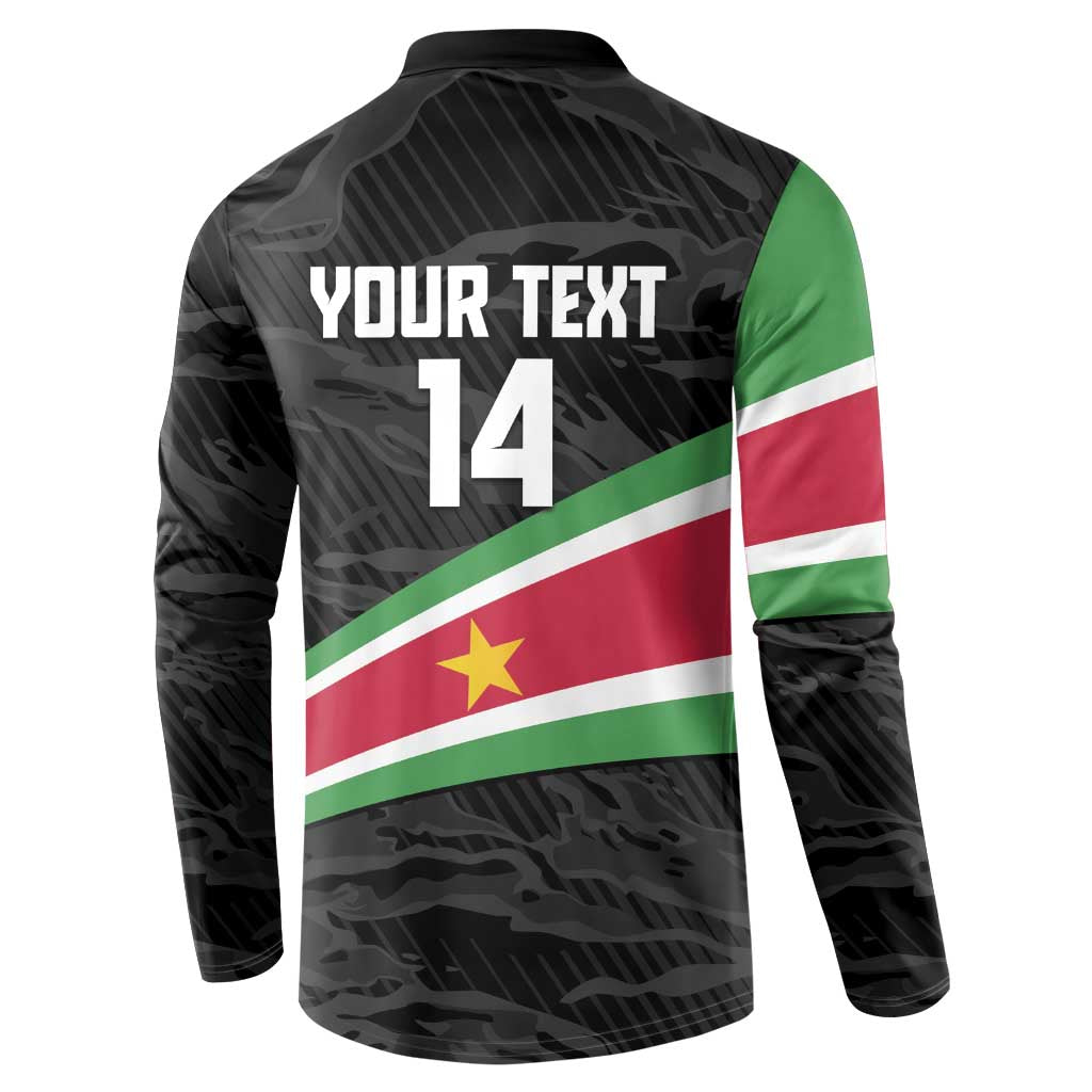 Custom Suriname Football 2026 Button Sweatshirt Come On Natio