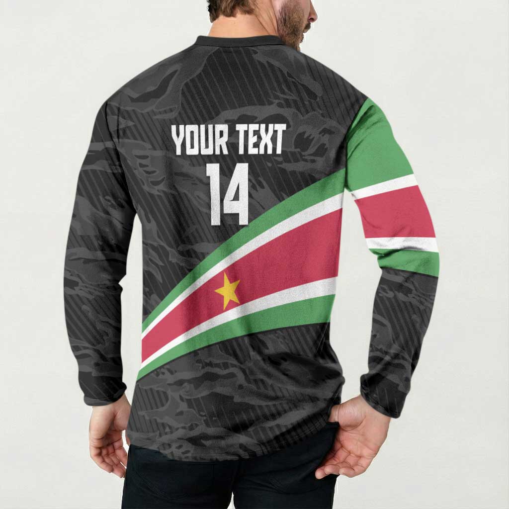 Custom Suriname Football 2026 Button Sweatshirt Come On Natio