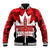 Canada Day Baseball Jacket 2024 Canadian Maple Leaf Pattern - Wonder Print Shop