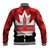 Canada Day Baseball Jacket 2024 Canadian Maple Leaf Pattern - Wonder Print Shop