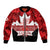 Canada Day Bomber Jacket 2024 Canadian Maple Leaf Pattern - Wonder Print Shop