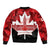 Canada Day Bomber Jacket 2024 Canadian Maple Leaf Pattern - Wonder Print Shop