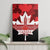 Canada Day Canvas Wall Art 2024 Canadian Maple Leaf Pattern - Wonder Print Shop