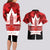 Canada Day Couples Matching Long Sleeve Bodycon Dress and Hawaiian Shirt 2024 Canadian Maple Leaf Pattern - Wonder Print Shop