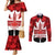 Canada Day Couples Matching Mermaid Dress and Long Sleeve Button Shirt 2024 Canadian Maple Leaf Pattern