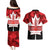 Canada Day Couples Matching Puletasi and Hawaiian Shirt 2024 Canadian Maple Leaf Pattern - Wonder Print Shop