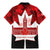 Canada Day Family Matching Mermaid Dress and Hawaiian Shirt 2024 Canadian Maple Leaf Pattern - Wonder Print Shop