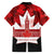 Canada Day Family Matching Puletasi and Hawaiian Shirt 2024 Canadian Maple Leaf Pattern - Wonder Print Shop