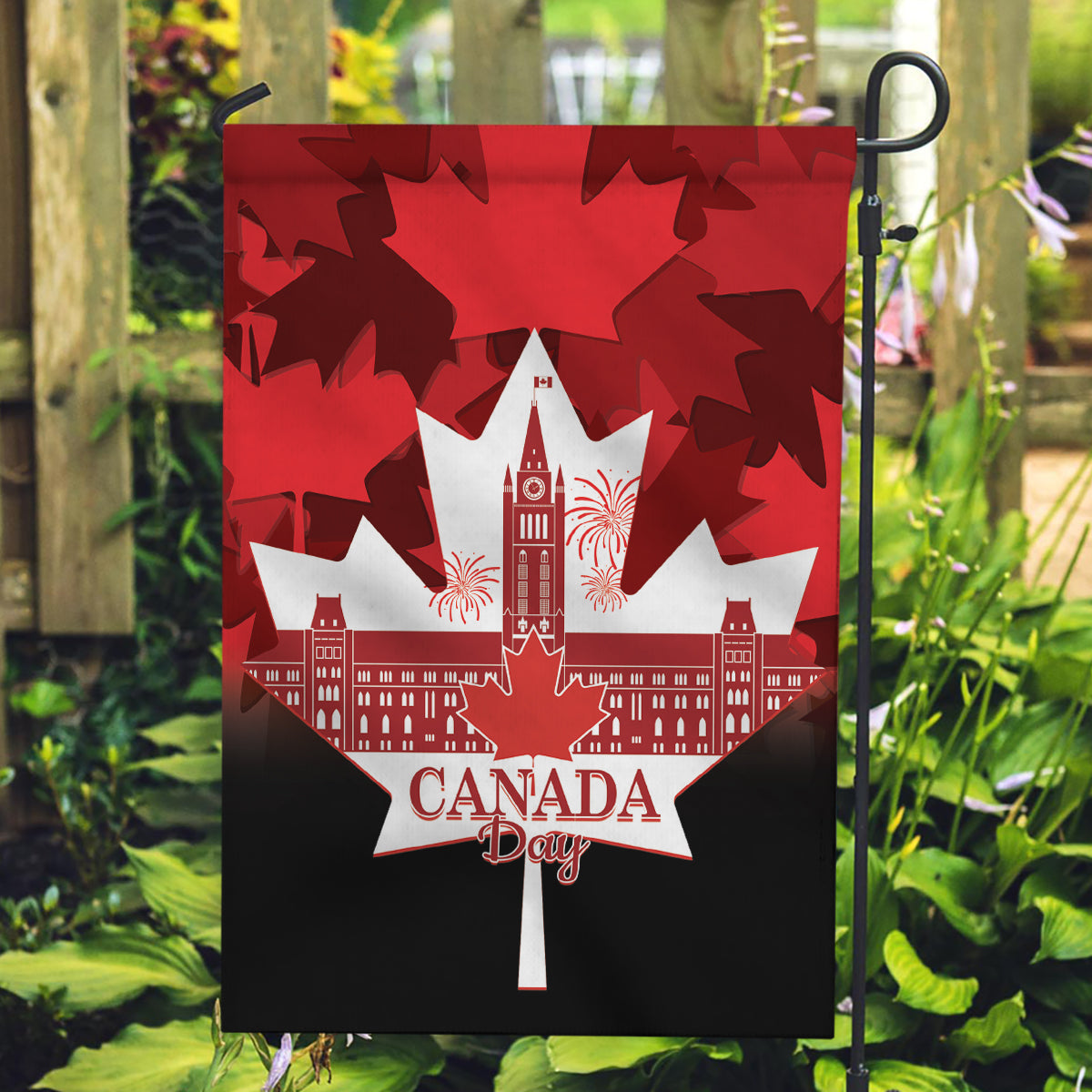 Canada Day Garden Flag 2024 Canadian Maple Leaf Pattern - Wonder Print Shop