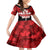 Canada Day Kid Short Sleeve Dress 2024 Canadian Maple Leaf Pattern - Wonder Print Shop