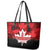 Canada Day Leather Tote Bag 2024 Canadian Maple Leaf Pattern - Wonder Print Shop