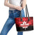 Canada Day Leather Tote Bag 2024 Canadian Maple Leaf Pattern - Wonder Print Shop