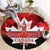 Canada Day Round Carpet 2024 Canadian Maple Leaf Pattern