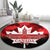 Canada Day Round Carpet 2024 Canadian Maple Leaf Pattern