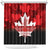 Canada Day Shower Curtain 2024 Canadian Maple Leaf Pattern