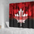 Canada Day Shower Curtain 2024 Canadian Maple Leaf Pattern